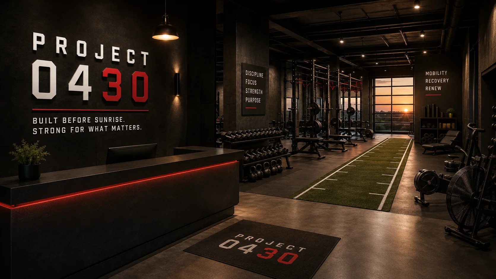 Concept visualization of a Project 0430 training environment